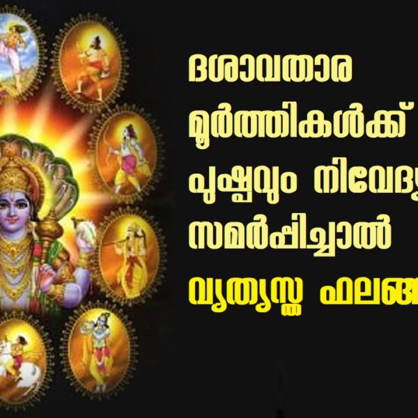ദശാവതാര മൂർത്തികൾക്ക് ഈ പുഷ്പവും നിവേദ്യവും സമർപ്പിച്ചാൽ വ്യത്യസ്ത ഫലങ്ങൾ