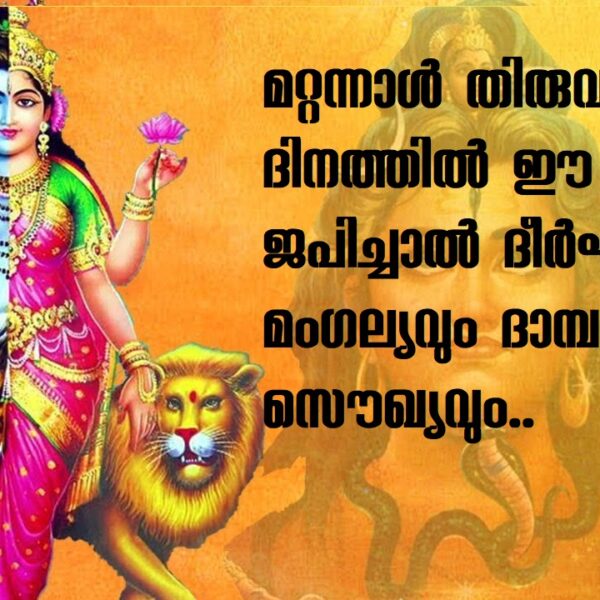 തിരുവാതിരയിൽ ജപിക്കേണ്ട ശിവസ്തോത്രങ്ങൾ