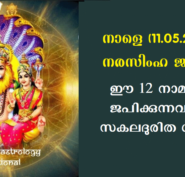 നാളെ (11.05.2025) നരസിംഹ ജയന്തി. ഈ 12 നാമങ്ങൾ ജപിക്കുന്നവർക്ക് സകലദുരിത ശാന്തി..!
